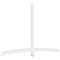 Ekena Millwork Bellingham Architectural Grade PVC Gable Bracket, 108"W x 63"H x 2"D x 4"F, 14/12 Pitch GBP108X63X0204BEL00 - alternate 1